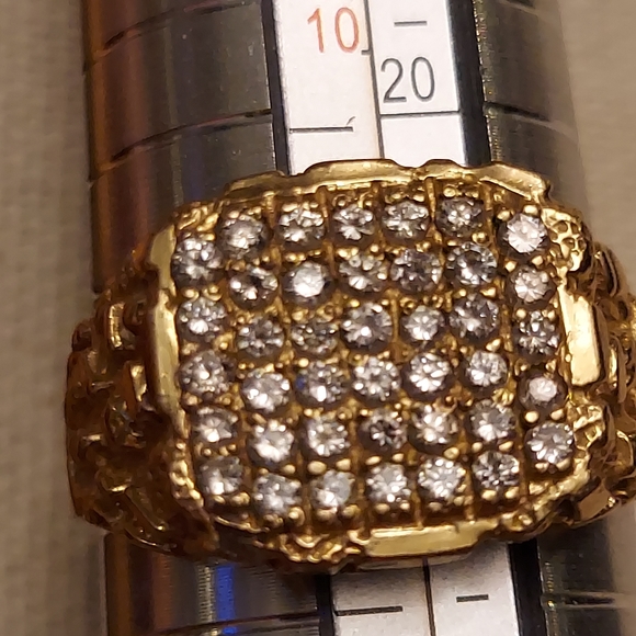 FINAL SALE Mens 14k gold nugget ring